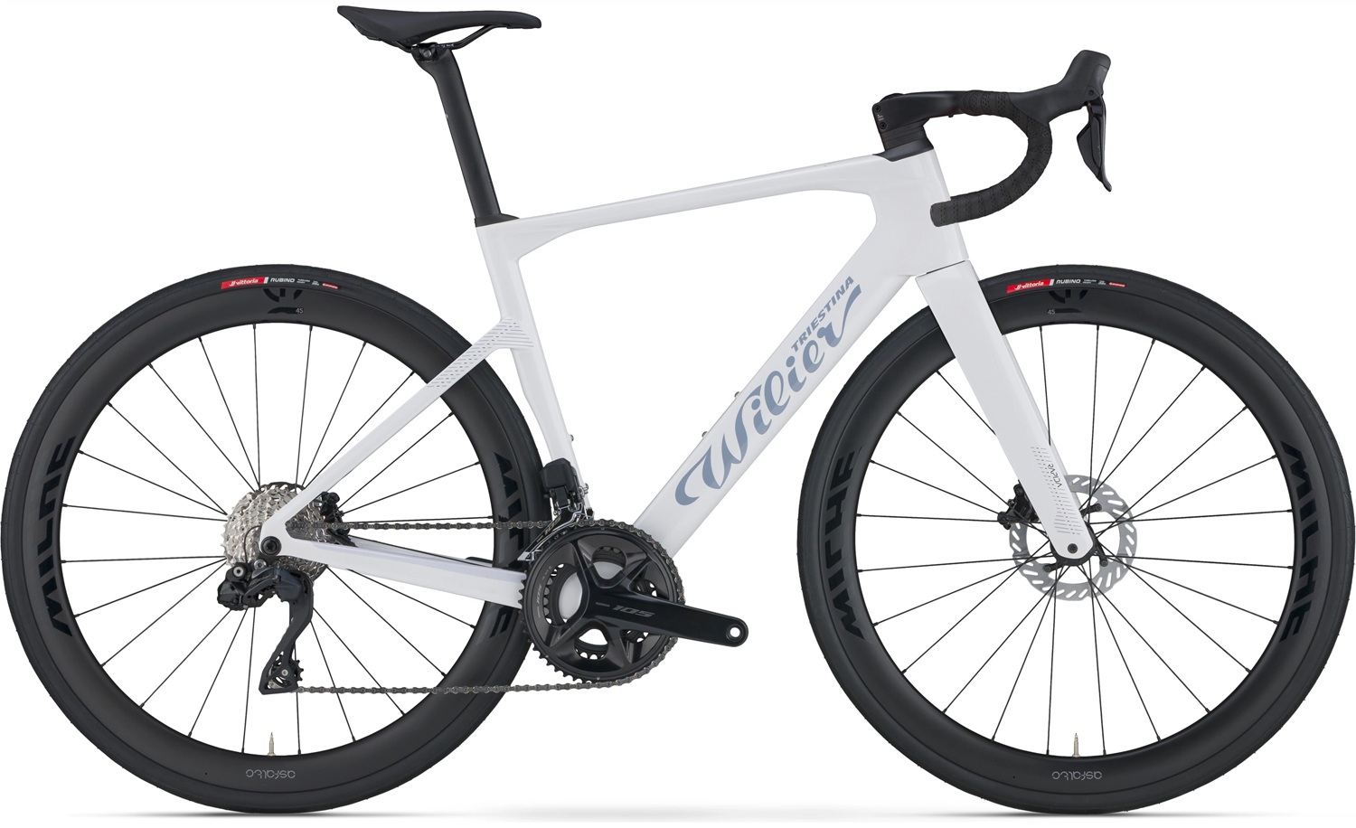 WILIER RAPIDA 105 DI2 MICHE ASFALTO CARBON HJUL (bild för) WILIER RAPIDA 105 DI2 MICHE ASFALTO CARBON HJUL