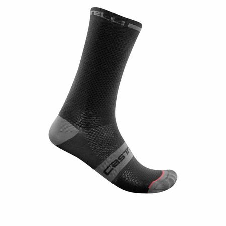 CASTELLI SUPERLEGGERA STRUMPA SVART 18CM