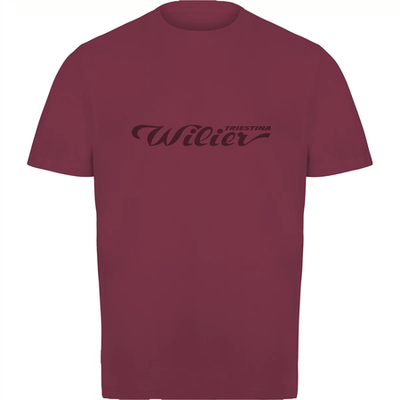 WILIER T-SHIRT BURGUNDI  BIG LOGO