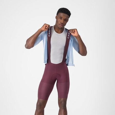 CASTELLI PREMIO EVO BIBSHORT DEEP BORDEAUX/WINTER SKY
