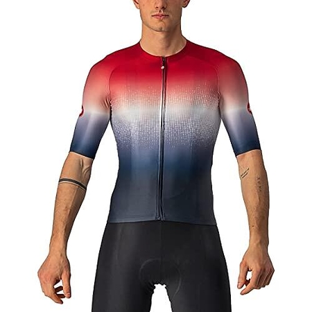 CASTELLI AERO RACE 6.0 TRÖJA KORT RÖD BLÅ